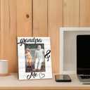 Fathers Day Grandpa Picture Frames - Grandfather Photo Frame, Grandpas Gifts for Father's Day Birthday from Grandkids, Grandpa and Me Grandfather Picture Photo Frames for Home Bedroom Decor, 5x7