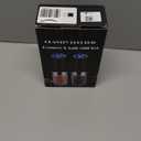 XinXu Gravity Electric Pepper and Salt Grinder Set, Adjustable Coarseness, with LED Light, One Hand Automatic Operation (Set/Black X)