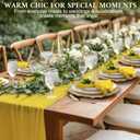 MAONAME Yellow Cloth Napkins Set of 12, Soft Gauze Cloth Napkins, Washable Reusable Decorative Napkin Bulk, Dinner Table Napkin for Wedding, Baby Shower, Party, 20 X 20 Inches