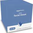 Amazon Basics Facial Tissue, 2-Ply, 300 Count | With Lotion | 8 Packs