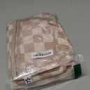 Tiny Twinkle Portable Diaper Changing Pad | Waterproof, Wipeable & Compact Baby Changing Pad for Travel | Smart Wipes Pocket & Organized Storage| Newborn Shower Gift (Beige Checkers)