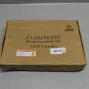 Flameless Candles with Embedded Star String, Battery Operated LED Pillar Candles with Timer and Remote Control, Home Decorating for Ambiance, Set of 7 (Blue)