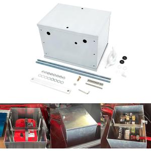 Complete Aluminum Battery Box Relocation Kit Universal Billet Race Off Road Kit(Cable not included)