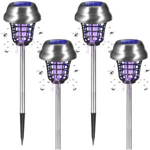 2026 Solar Powered Wireless Bug Zapper Outdoor, Mosquito Killer IP65 Waterproof, Mosquito Repellent Outdoor for Patio RV Yard Garden Farm,Fly Traps Gnat Control Zapper for Small Flying Insect Gnat(4)