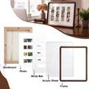 Lineshading 8.5" x 11" Photo Booth Frame with Mat Photo Strips Picture Frame Real Acrylic Easel Back Tabletop Wall Mount Ideal Display Picture Frames for Wedding Party Birthday Home Decor Gift