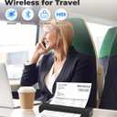 Portable Printer Wireless for Travel, D80 Thermal Printer, Inkless Printers, Compatible with iOS, Android, Laptop, Supports 8.5" x 11" US Letter & A4 & A5 for Home Use, Office, Vehicles, Black