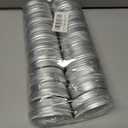 20 Pcs 2 Ounce Aluminum Tin Jar, 60 ML Refillable Tin Container, with Screw Lid, for Storing Spices, Candies, Candles, Silver