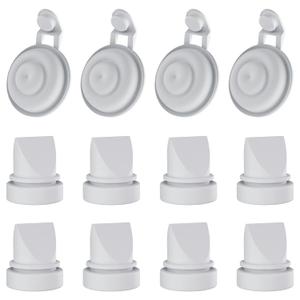Duckbill Valve Diaphgram Compatible with Momcozy M9 Replacement Parts, Mobile Flow M9 Breast Pump Parts, 12-Pack (4pcs Diaphragm & 8pcs Duckdill Valve)
