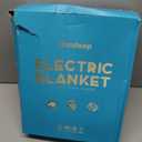 Hansleep Heated Blanket Electric Blanket Twin, Heating Blanket with 9 Heating Levels and 10-Hour Timer Auto Shut Off, Washable Soft Warm Winter Blanket, 62 x 84 Inches, Green