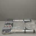 Soctone Telescoping Ladder, 6.5 FT Button Retraction Aluminum Extension Ladder with 2 Triangle Stabilizers, Multi-Purpose Ladder with Slow Down Design, 330lbs Max Capacity for House Daily Life