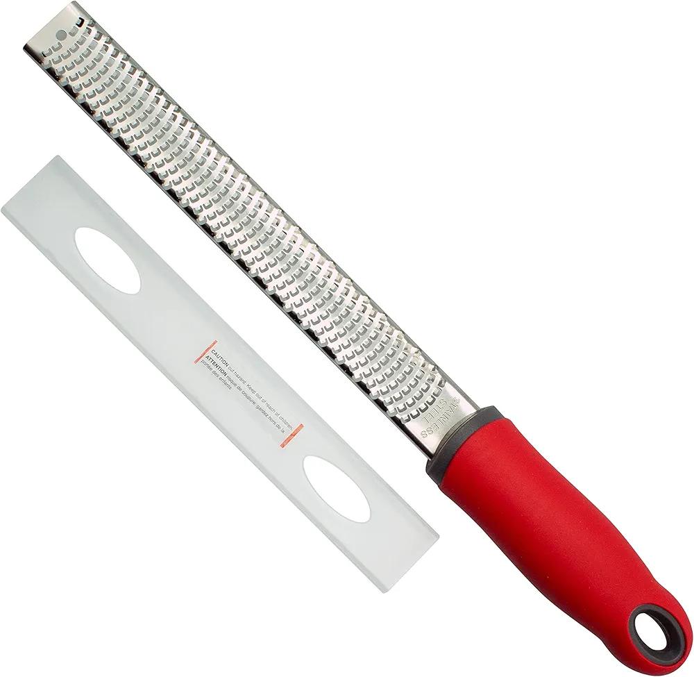 Lemon Zester & Cheese Grater with Razor Sharp Stainless Steel Blade: 1 Pack