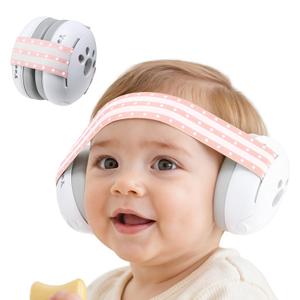 Yoofoss Baby Ear Muffs Noise Protection for Infant and Babies Up to 36 Months - Noise Cancelling Headphones for Ear Protection, Sleep, Travel Baby Essentials (Pink)