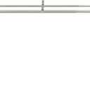 1 Inch Heavy Duty Double Bay Window Curtain Rod,36-72 Inch Telescoping Center Rod, 20-36 Inch Adjustable Side Rod Set, Antique Silver, End Cap Finials