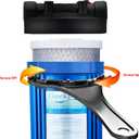 Geekpure 20 Inch Carbon Block Water Filter Reduce Chlorine Taste Odors for Whole House Filtration- 4.5 Inch x 20 Inch -5 Micron-Pack 4
