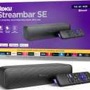 Roku Streambar SE | 2-in-1 TV Soundbar with Built-in 4K/HD/HDR Streaming, Premium Speakers, & Enhanced Speech Clarity for Crisp, Clear Dialogue - Quick Guided Simple Setup