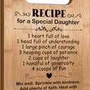 Daughter Birthday Gifts from Mom Dad Parents, Popular Daughter Cutting Board Gift for Valentines Day Mothers Day, Wedding