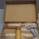 Flameless LED Candles with Timer 9 Pc Flickering Flameless Candles for Romantic Ambiance and Home Decoration Stable Acrylic Shell,with Embedded Star StringBattery Operated CandlesGold