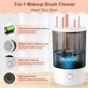Electric Makeup Brush Cleaner, 6500RPM Automatic Makeup Brush Cleaner Machine, Portable Design with 1800mAh Rechargeable Battery for Makeup Brushes, Perfect Gift for Makeup Lovers