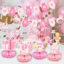 Baby Shower Decorations for Girl- Baby Shower Banner Pink Paper Welcome Baby Banner Welcome Baby Sign