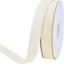 Ribest 1 inch Ivory Grosgrain Ribbon 50 Yards Per Roll for Crafts Bow Maker Wreaths Gift Wrapping Hair Accessories Wedding