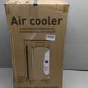 Portable Evaporative Air Cooler, Quiet Windowless Swamp Cooler with 4 Ice Packs, 2 Gallon Water Tank, Remote Control, 4 Modes & 3 Speeds, Oscillating Cooling Fan for Bedroom, Living Room and Office, 22'*12'*11'