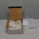 Jenaai 50 Pcs Crystal Glass Ornaments for Christmas Tree Vintage Hanging Acrylic Snowflake Drop Finial Christmas Ball Icicle Crystal Decorations for Xmas Winter Party Supplies(Clear)