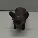Vintage Ironwood Pig Figurine Hand Carved - 6" Long 