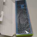 Wireless Keyboard and Mouse Combo - Full Size Slim Thin Wireless Keyboard Mouse with Numeric Keypad 2.4G Stable Connection Adjustable DPI, Black & Blue