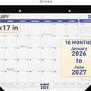 2026-2027 Large Desk Calendar,18 Monthly Big Wall Calendar,Jan 2026-Jun 2027,22" x 17",Desktop Planner with To-do List and NOTES,Corner Protectors,for Home Office-Simple (2601-2706 simple)