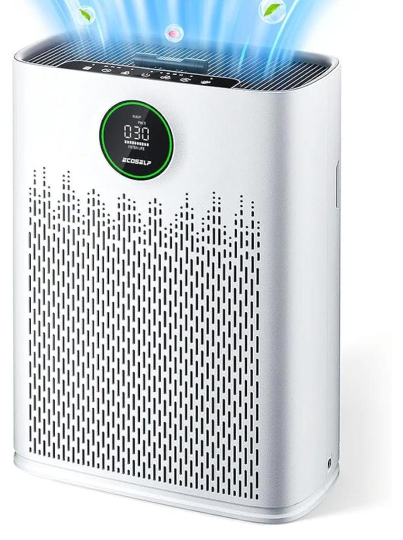 Air Purifiers for Home Large Room, Cover Up to 2400 Ft² with True HEPA Filter, Smart Mode, PM2.5 Air Quality Display, 22dB Sleep Mode, Aromatherapy with 2X-Purification & 360°Air Outlet, HAP603