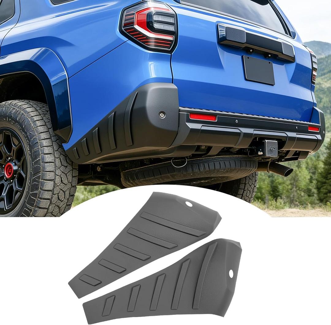 Rear Bumper Cover Fits for 2025-2026 Toyota 4Runner Bumper Protector Compatible with 4Runner Exterior Accessories Rear Bumper Corner Guard