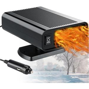 2026 Upgraded Portable Car Heater, 12V Fast Heating for Quick Defrosting & Defogging, 150W Vehicle Heater & Cooler with Cigarette Lighter Plug, Universal for All Cars,Christmas Gifts
