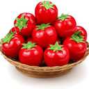 Lorigun 15 Pcs Artificail Tomatoes, Fake Tomatoes for Decoration Artificial Vegetables Tomatoes, Normal Size Simulation Tomatoes Kitchen Home Decor, Chirstmas Party Decor, Photo Fruits