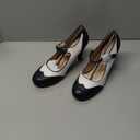J. Adams Kym Mary Jane Shoes Women Oxford Pumps - Cute Low Kitten High Heels - Retro Vintage Shoes for Women 1950s Mary Janes Round Toe Shoe with Ankle Strap, 8