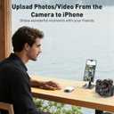 2 x SD Card Reader for iPhone (Lighting), Plug and Play Memory Card Reader, Portable Trail Digital Camera Accessories, Supports SD and TF Card MicroSD Card Adapter for iPad No App Required (3.94inch)