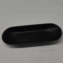 Large Decorative Bowl for Home Decor - Long Dough Bowl with Anti Slip Base for Table Centerpieces - Black Minimalist Design Dough Decor Bowl for Coffee Table, Dining Table Centerpiece