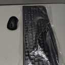 Wireless Keyboard and Mouse Combo, EDJO 2.4G Full-Sized Ergonomic Computer Keyboard with Wrist Rest and 3 Level DPI Adjustable Wireless Mouse for Windows, Mac OS Desktop/Laptop/PC (Black)