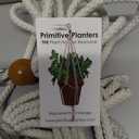 Primitive Planters 2176 36" Macrame Plant Hanger, White