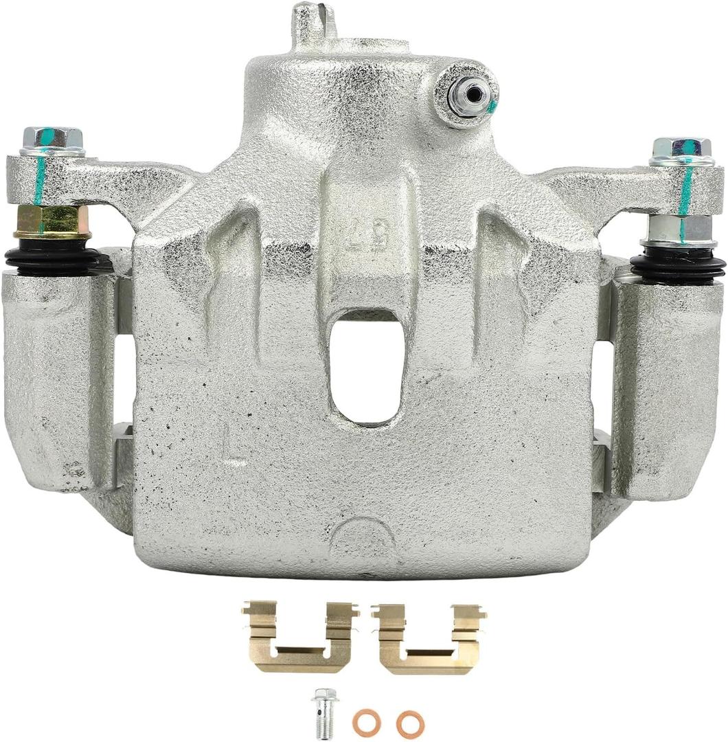 SCITOO 19B6790 Front Left Disc Brake Caliper w/Bracket Fit For Hyundai For Elantra GT 2013-2017,For Hyundai For Veloster 2012-2017,For Kia For Forte 2014-2018,For Kia For te5 2014-2018, Single Piston