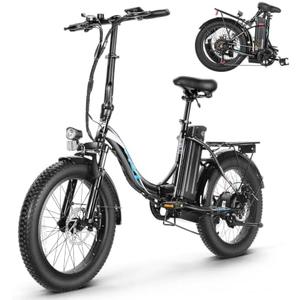 Vivi Foldable Electric Bike 48V 499.2WH Ebike for Adults Peak 1000W | 20" x3.0 Fat Tire Electric Bike for Adults, Electric City Bike Up to 50 Miles, Step-Thru E bike, 7-Speed, Cruise Control