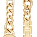 Anne Klein Fashion Chain Bracelet for Apple Watch, Secure, Adjustable, Apple Watch Replacement Band, Fits Most Wrists 38/40/41 mm