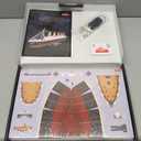 CubicFun Titanic 3D LED Puzzles for Adults 88 CM 266 Pieces,Titanic Toys for Teens, Home Decor Birthday Gifts Adults Valentines Day Gifts