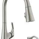 Delta 106557 Hyde Single-Handle Pull Down Sprayer Kitchen Faucet with ShieldSpray Technology in Spotshield Stainless