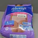 Always Discreet Adult Diapers for Women, Incontinence Underwear, Postpartum Essentials, Disposable Briefs, Max Absorbency, Bladder Leak Protection, Large, 17ct