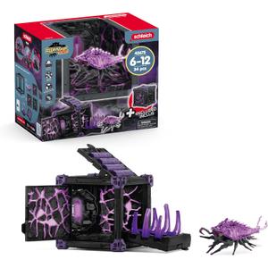 Schleich Eldrador Creatures - 34 PC Shadow Battle Cave with Bug Toy Playset - Insect Figurine for Boys and Girls with Expandable Fortress - Interactive, Imaginative Play for Kids Ages 7+ | 42675
