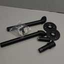 Industrial Pipe Toilet Paper Holder, DIY Vintage Rustic Paper Holder Towel Racks Heavy Duty Pipe Roll Tissue Holder with Mounting Screws for Bathroom, Bedroom, Kitchen (Black, 2)