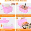 Musubi Press Mold, Upoomart Spam Musubi Mold kit, 2 Onigiri Mold Kit, 2 Triangle Rice Ball Molds, 2 Rice Paddles and Luncheon Meat Slicer, Create Authentic Hawaiian Musubi at Home Non-Stick