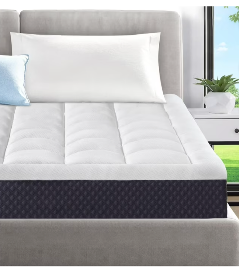 ELEMUSE Adults 5 Inches Cooling Gel Memory Foam Full Medium Firm Pillowtop