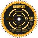 DEWALT DW7116PT DEWALT DW7116PT 60T Precision Trim Miter Saw Blade, 7-1/4"