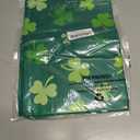 Welcome St. Patrick's Day Green Shamrocks Clovers House Flag Large Burlap 28X40 Inch Vertical Double Sided Outside Yard Holiday Outdoor Farmhouse Decoration